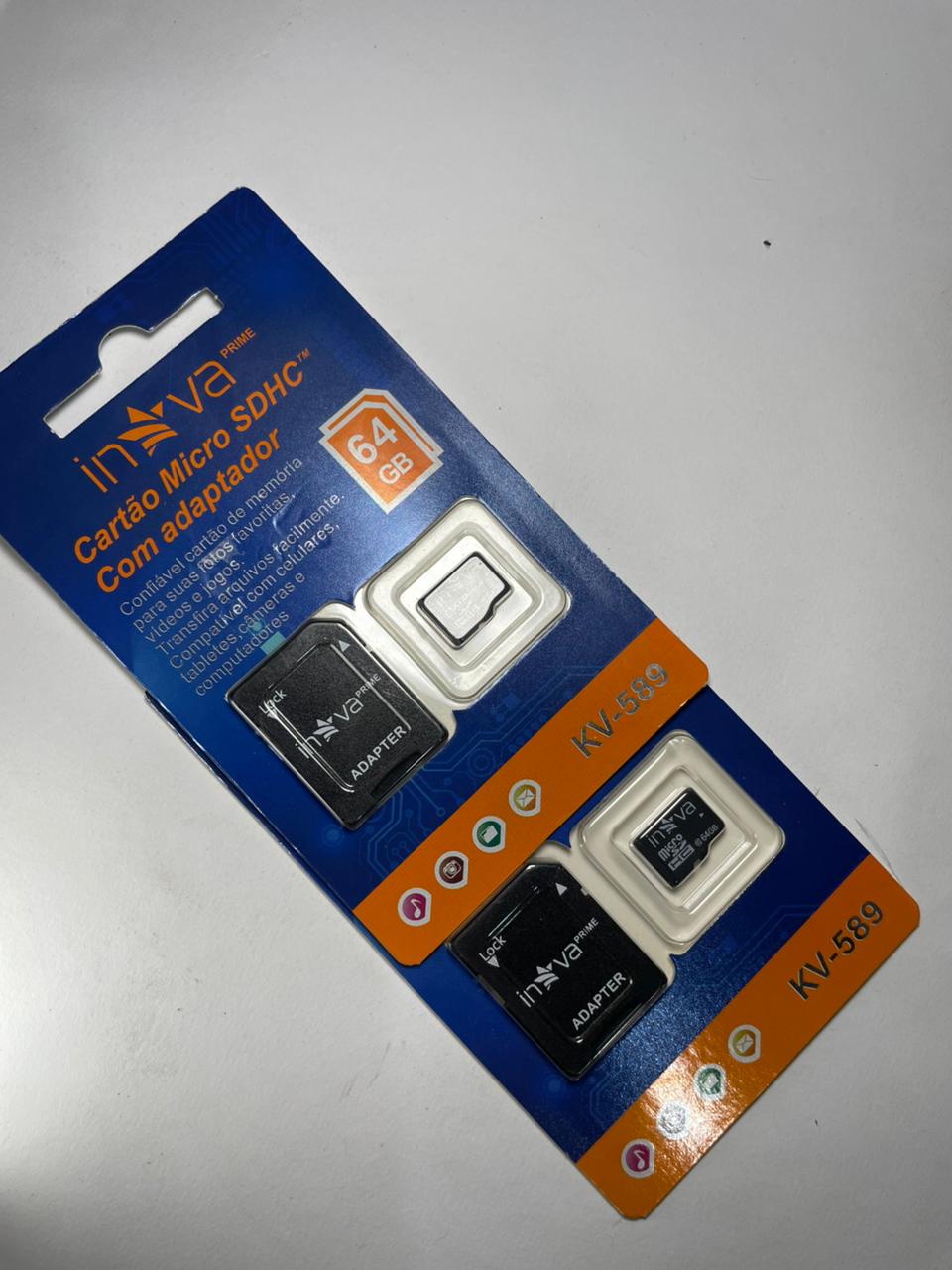 Cartão Micro SDHC com Adaptador.