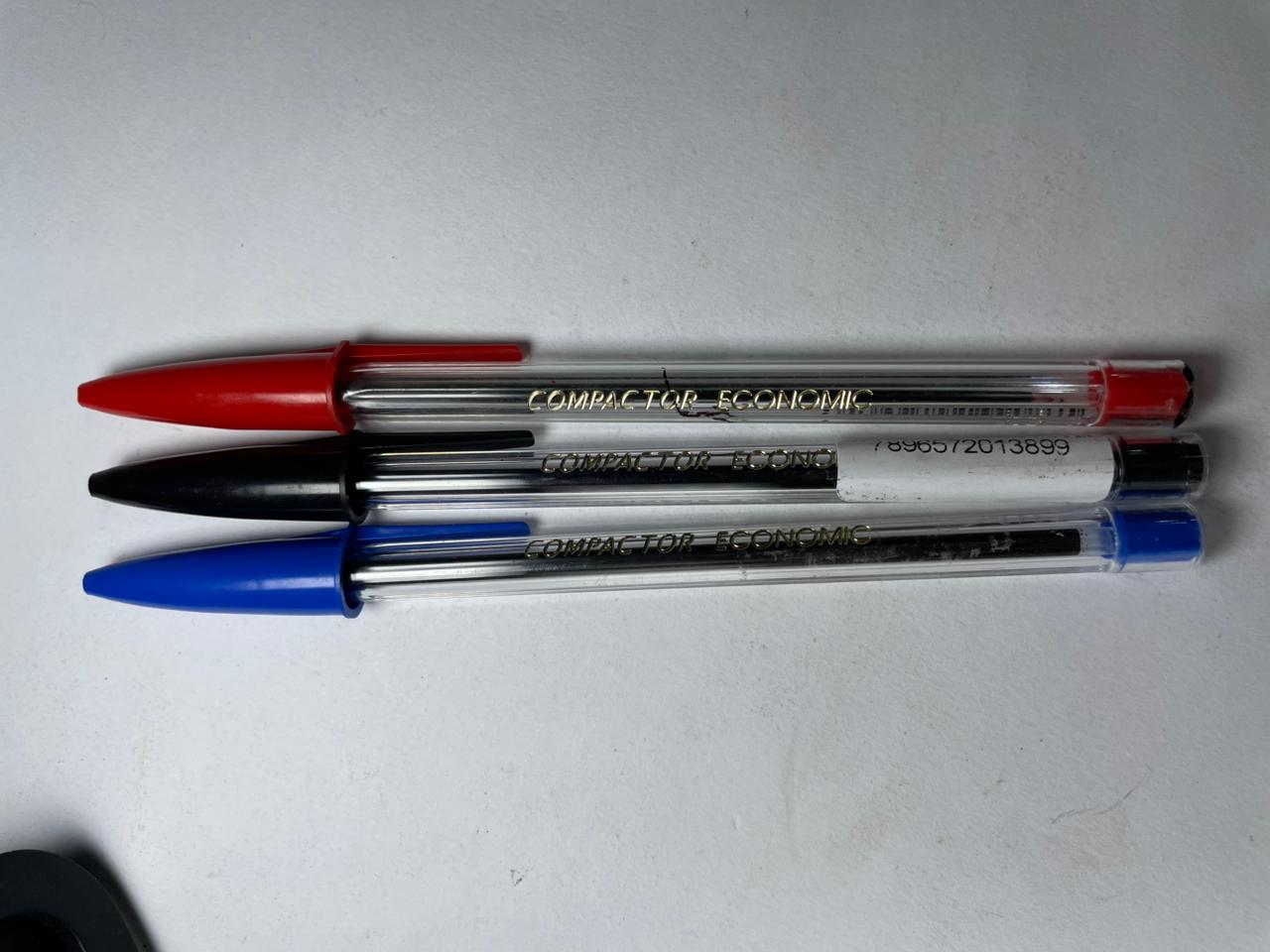 Caneta Esferográfica Descartável (ou Caneta a Tinta).