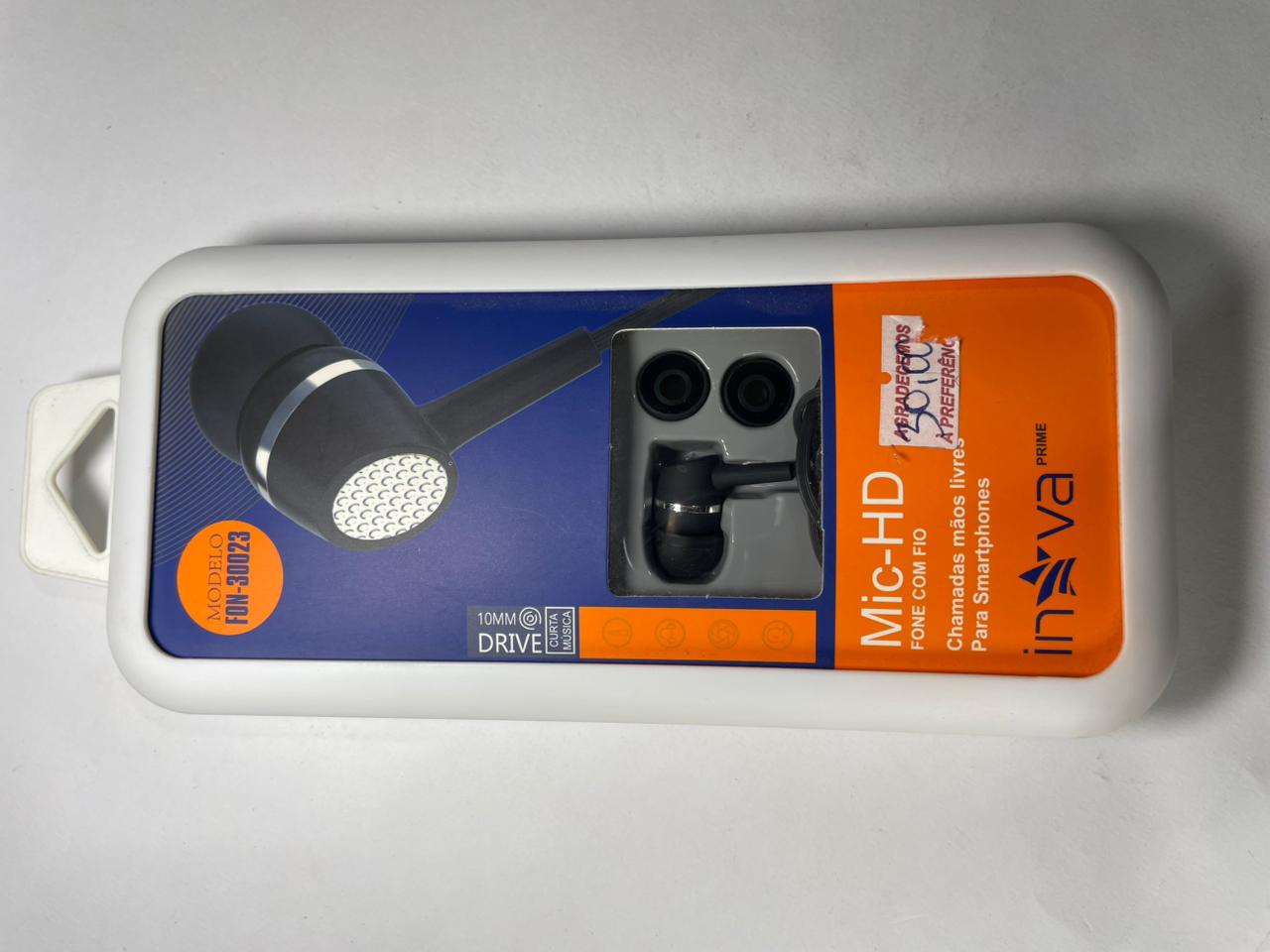 Fone de Ouvido com Fio (Headphone/Earphone).